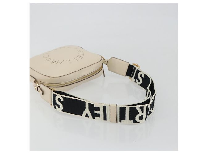 Autre Marque Borsa a Spalla Stella MacCartney in Pelle Avorio Oro Auth BA13823 D'oro Crudo - vista 7