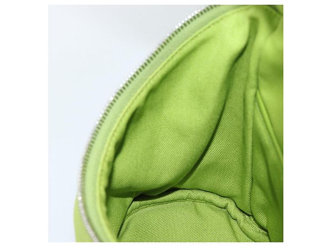 Borsa a Spalla PRADA in Tela Verde Argento Auth 191654SV - vista 22