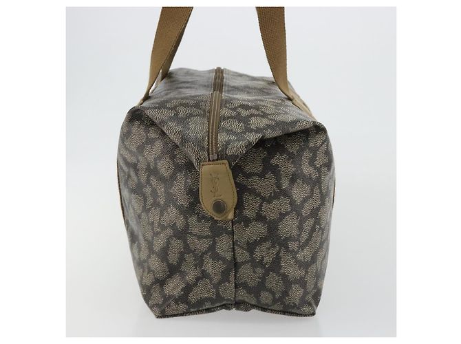 SAINT LAURENT Boston Bag PVC Black Khaki Auth bs35876 Nero Cachi - vista 3