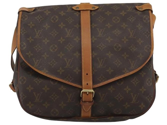 LOUIS VUITTON Borsa a Spalla Monogram Saumur 35 M42254 LV Auth ka5161 Monogramma - vista 13