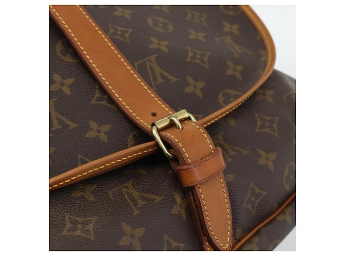 LOUIS VUITTON Borsa a Spalla Monogram Saumur 35 M42254 LV Auth ka5161 Monogramma - vista 17