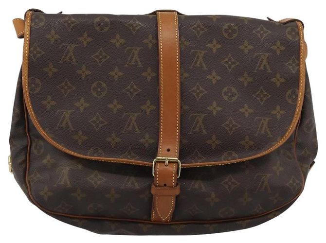 LOUIS VUITTON Borsa a Spalla Monogram Saumur 35 M42254 LV Auth ka5161 Monogramma - vista 2