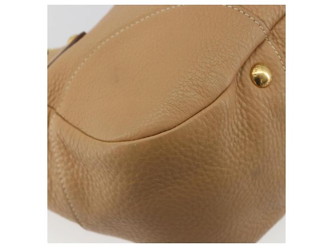 Borsa a mano PRADA in pelle marrone oro Auth BA13540A D'oro - vista 18