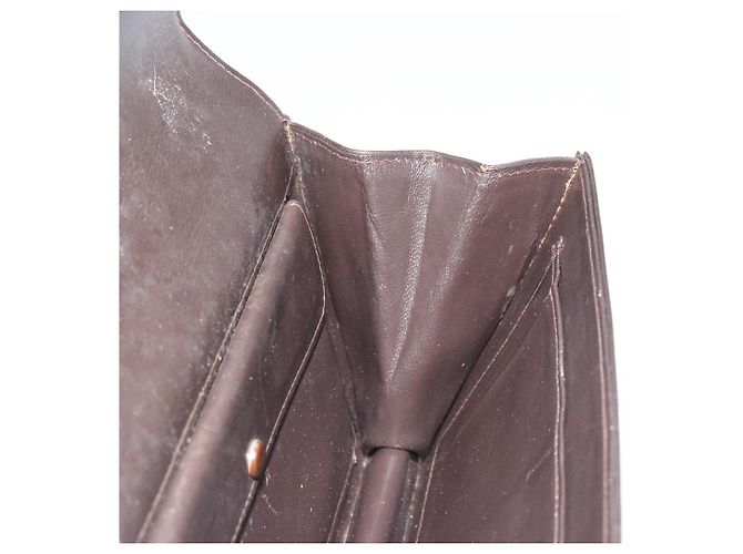 Clutch GUCCI in pelle marrone oro Auth 186593 D'oro - vista 10
