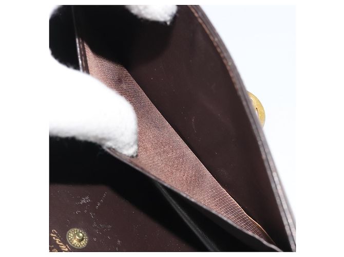 Clutch GUCCI in pelle marrone oro Auth 186593 D'oro - vista 19