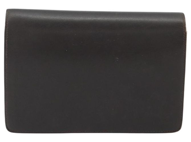 Clutch GUCCI in pelle marrone oro Auth 186593 D'oro - vista 2