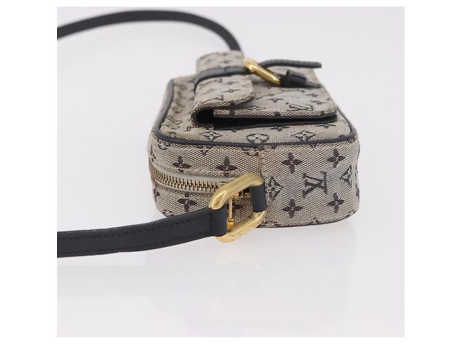 LOUIS VUITTON Bolsa de Ombro Monogram Mini Juliet MM Azul M92004 LV Auth BA13715 - vista 4