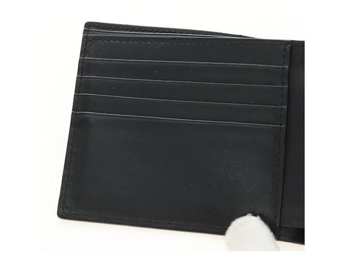 FENDI Cartera Bifold Zucca Canvas Cuero Verde Negro Auth BA13848A - vista 17