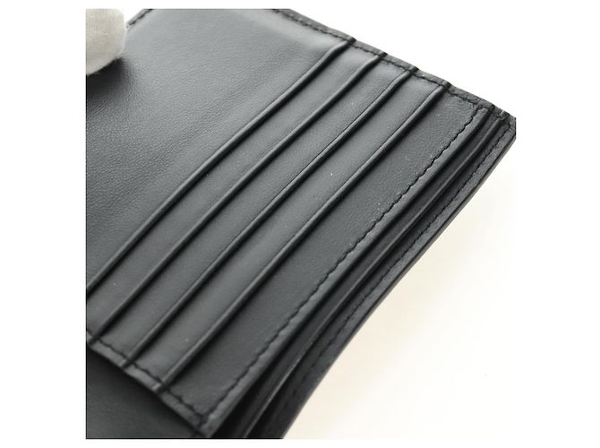 FENDI Cartera Bifold Zucca Canvas Cuero Verde Negro Auth BA13848A - vista 21