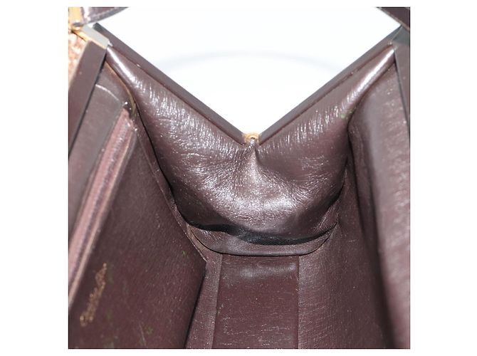 Borsa a tracolla Christian Dior Trotter Canvas Beige Oro Auth 190611 D'oro - vista 19