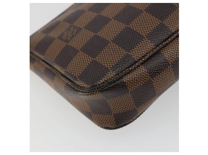 LOUIS VUITTON Damier Ebene Pochette Accessoires Cartera N41206 LV Auth 190053 - vista 16