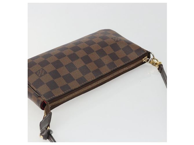 LOUIS VUITTON Damier Ebene Pochette Accessoires Cartera N41206 LV Auth 190053 - vista 6