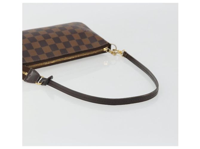 LOUIS VUITTON Damier Ebene Pochette Accessoires Cartera N41206 LV Auth 190053 - vista 7