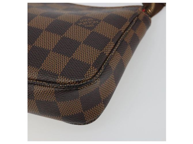 LOUIS VUITTON Damier Ebene Pochette Accessoires Cartera N41206 LV Auth 190053 - vista 9