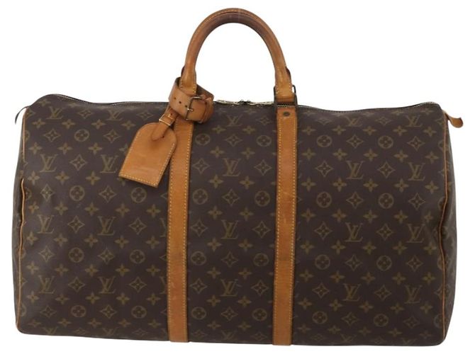 LOUIS VUITTON Borsa Boston Monogram Keepall 55 M41424 LV Auth 189523 Monogramma - vista 13