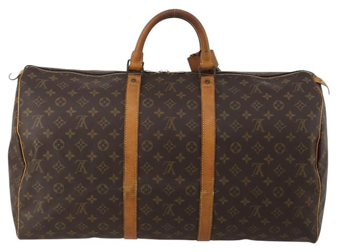 LOUIS VUITTON Borsa Boston Monogram Keepall 55 M41424 LV Auth 189523 Monogramma - vista 2