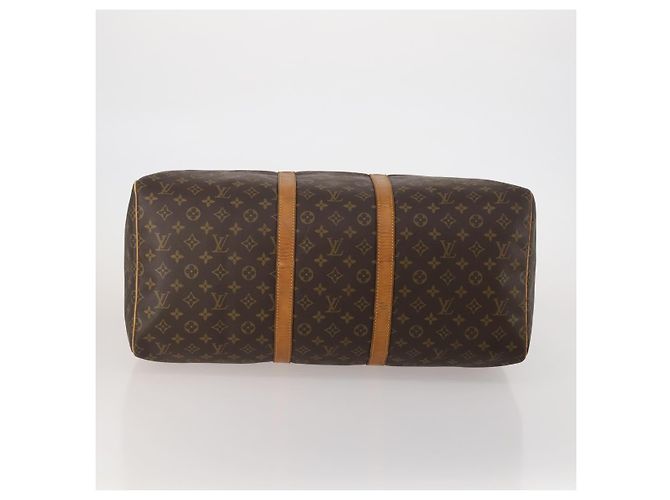 LOUIS VUITTON Borsa Boston Monogram Keepall 55 M41424 LV Auth 189523 Monogramma - vista 5