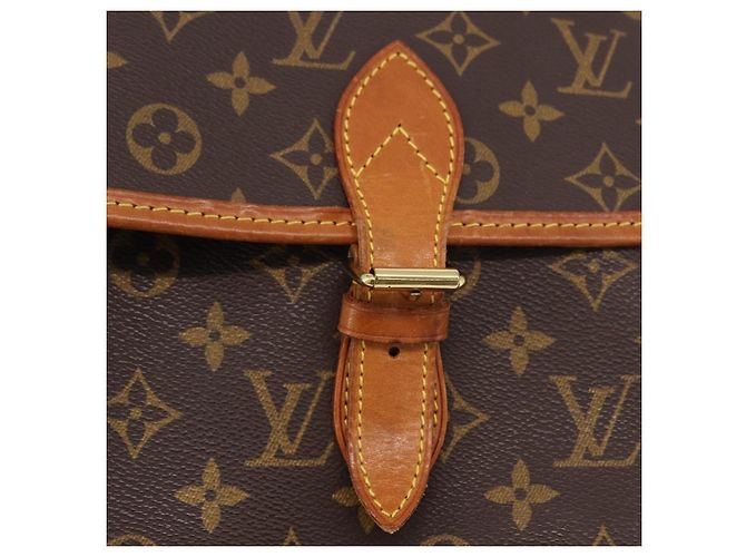 LOUIS VUITTON Borsa a Spalla Monogram Gibeciere GM M42246 LV Auth ka5197 Monogramma - vista 18