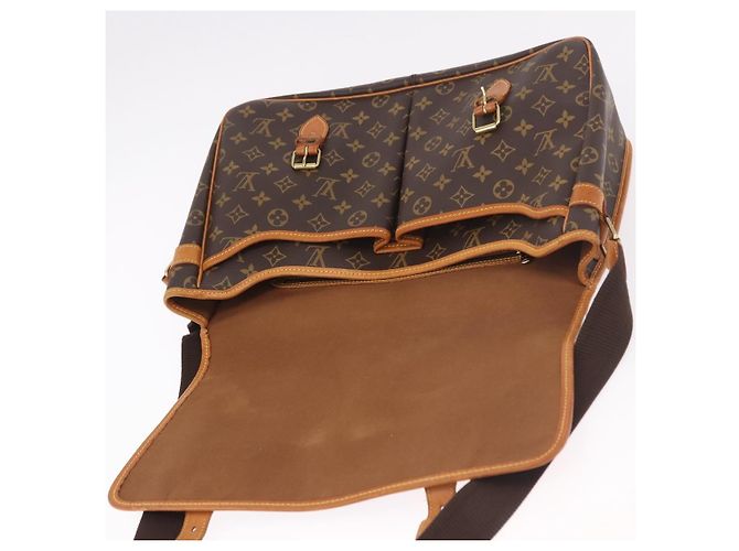 LOUIS VUITTON Borsa a Spalla Monogram Gibeciere GM M42246 LV Auth ka5197 Monogramma - vista 19