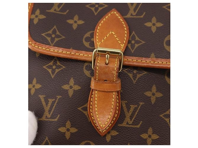 LOUIS VUITTON Borsa a Spalla Monogram Gibeciere GM M42246 LV Auth ka5197 Monogramma - vista 9