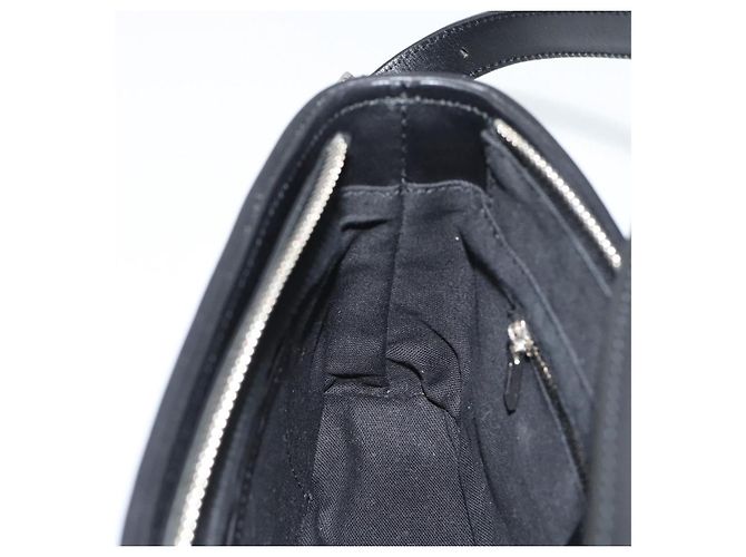 Borsa a tracolla BURBERRY Nova Check in tela nero argento Auth 191335V - vista 20