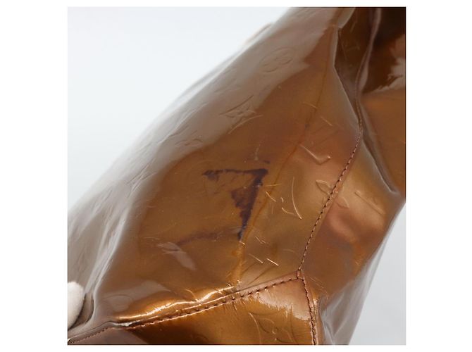 LOUIS VUITTON Borsa Monogram Vernis Reade MM Bronze M91143 LV Auth hk3883 Bronzo - vista 10