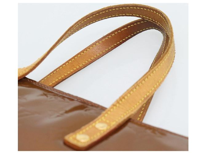 LOUIS VUITTON Borsa Monogram Vernis Reade MM Bronze M91143 LV Auth hk3883 Bronzo - vista 14