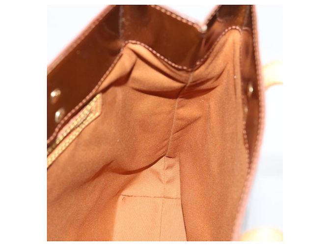 LOUIS VUITTON Borsa Monogram Vernis Reade MM Bronze M91143 LV Auth hk3883 Bronzo - vista 19