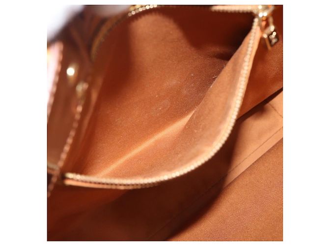 LOUIS VUITTON Borsa Monogram Vernis Reade MM Bronze M91143 LV Auth hk3883 Bronzo - vista 22