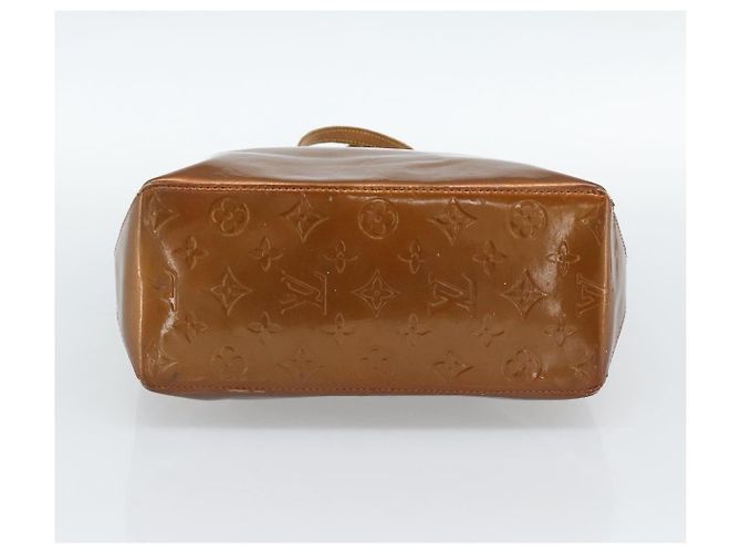 LOUIS VUITTON Borsa Monogram Vernis Reade MM Bronze M91143 LV Auth hk3883 Bronzo - vista 5