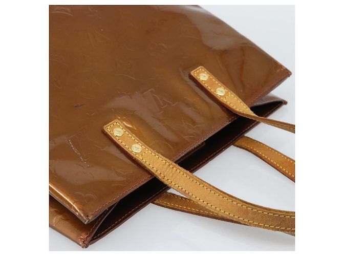 LOUIS VUITTON Borsa Monogram Vernis Reade MM Bronze M91143 LV Auth hk3883 Bronzo - vista 6