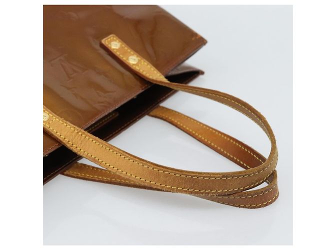 LOUIS VUITTON Borsa Monogram Vernis Reade MM Bronze M91143 LV Auth hk3883 Bronzo - vista 7