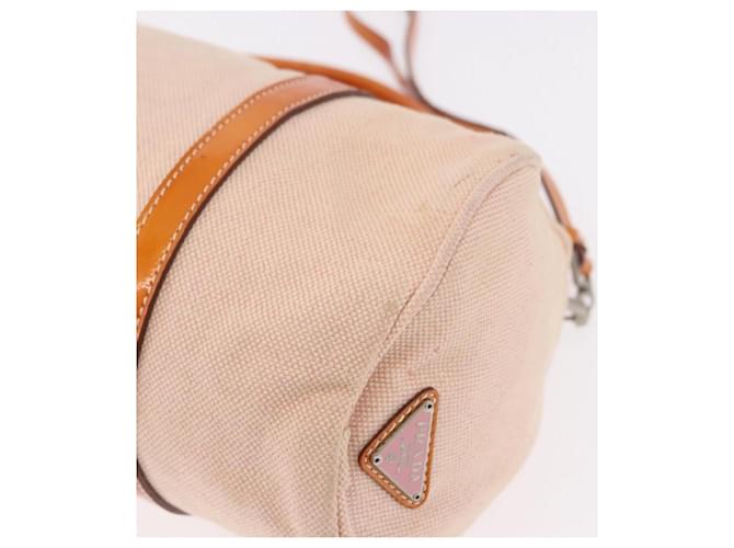 Borsa PRADA Canvas 2way Beige Argento Auth 190718 - vista 15