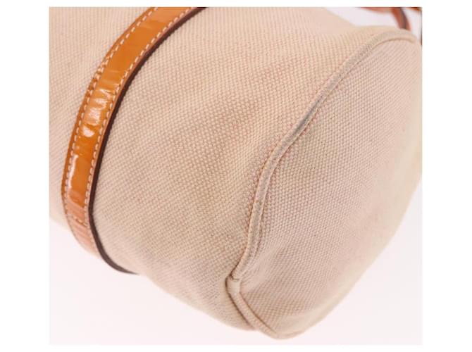 Borsa PRADA Canvas 2way Beige Argento Auth 190718 - vista 17