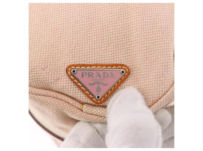 Borsa PRADA Canvas 2way Beige Argento Auth 190718 - vista 18
