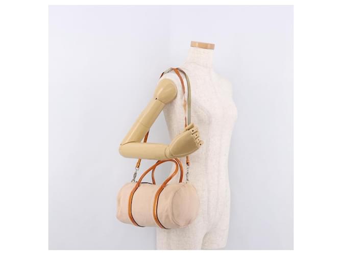 Borsa PRADA Canvas 2way Beige Argento Auth 190718 - vista 25