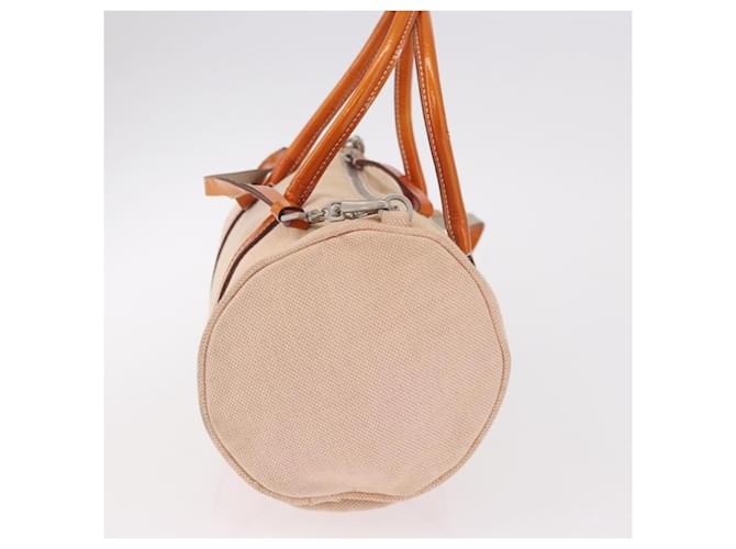 Borsa PRADA Canvas 2way Beige Argento Auth 190718 - vista 3