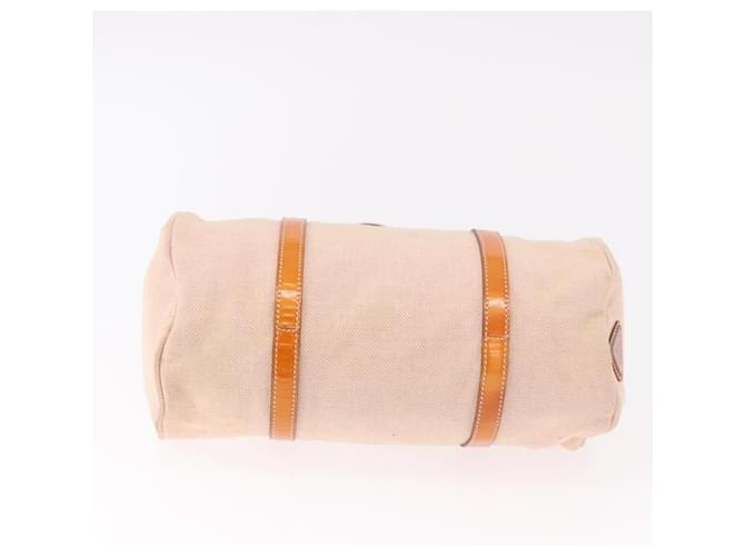 Borsa PRADA Canvas 2way Beige Argento Auth 190718 - vista 5