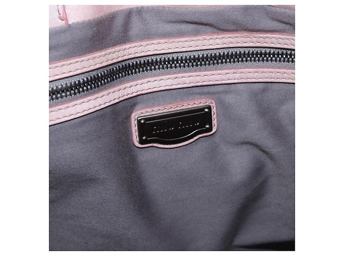 Borsa Miu Miu in pelle rosa argento Auth 190473A - vista 10