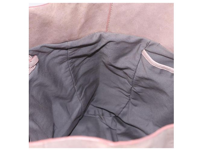 Borsa Miu Miu in pelle rosa argento Auth 190473A - vista 18