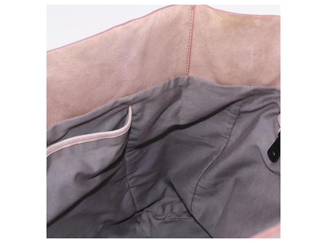 Borsa Miu Miu in pelle rosa argento Auth 190473A - vista 19
