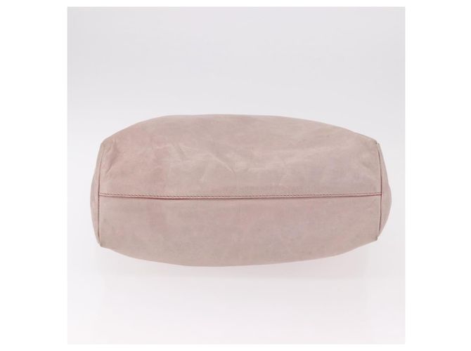 Borsa Miu Miu in pelle rosa argento Auth 190473A - vista 5