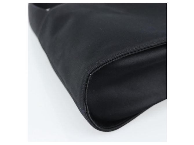 Borsa a mano Salvatore Ferragamo in raso nero e oro Auth 190618 D'oro - vista 14