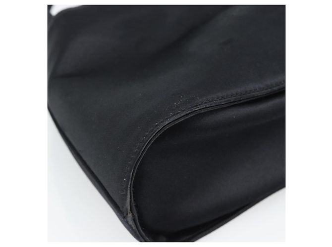Borsa a mano Salvatore Ferragamo in raso nero e oro Auth 190618 D'oro - vista 16