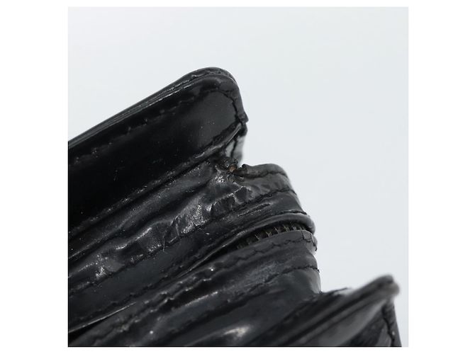 Borsa Tote CHANEL in vernice nera con CC dorato Auth BA14016 Nero D'oro - vista 10