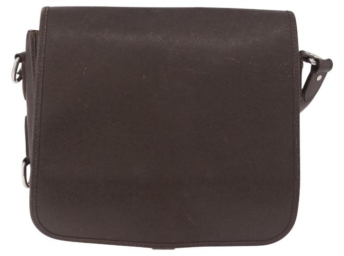 LOUIS VUITTON Bolsa de Ombro Taiga Andrei Grizzly M32488 LV Auth ka5136 Marrom - vista 13