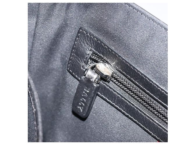 Borsa a Spalla BALLY in Pelle Nera Argento Auth 188106 Nero - vista 22
