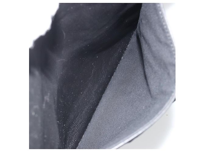 Borsa a Spalla BALLY in Pelle Nera Argento Auth 188106 Nero - vista 24
