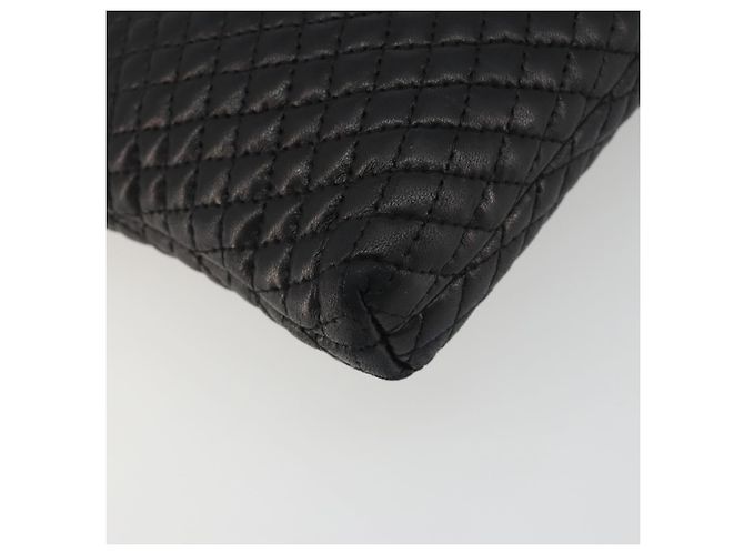 Borsa a Spalla con Catena BALLY in Pelle Nera e Oro Auth BA13963A Nero D'oro - vista 14