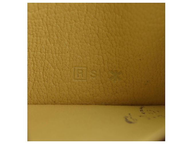 Hermès Portafoglio monete HERMES in pelle Taurillon Clemence Giallo Auth 190522M - vista 11